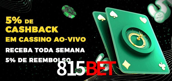 Promoções do cassino ao Vivo 815BET
